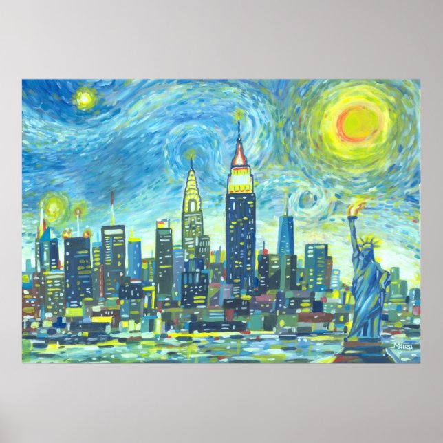Manhattan Skyline Poster (Vorne)