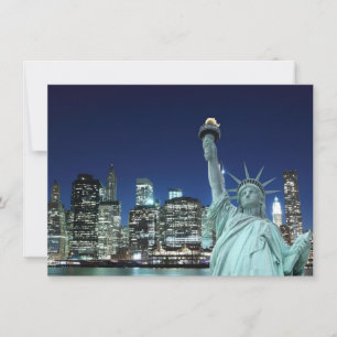 Manhattan Skyline und Die Freiheitsstatue