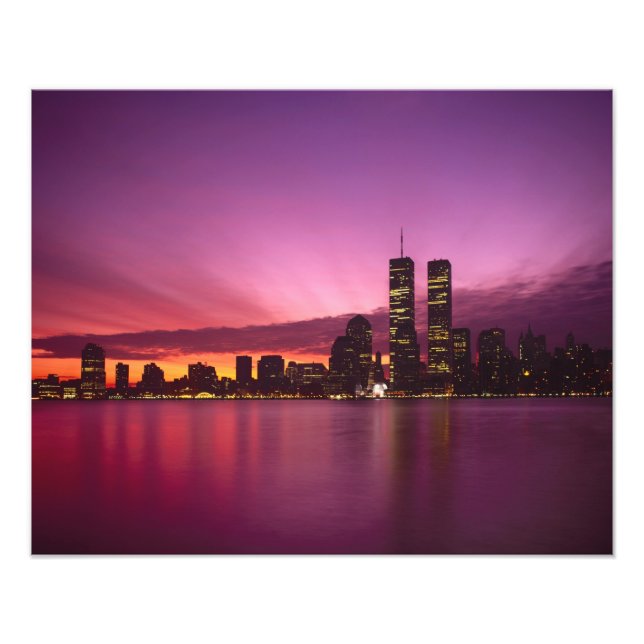 Manhattan Skyline und Hudson River, New York, 2 Fotodruck (Vorne)