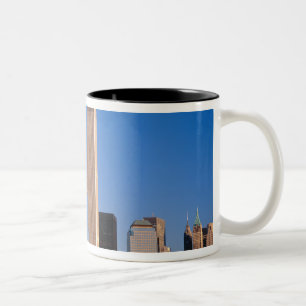 Manhattan Skyline und Hudson River, New York, 2 Zweifarbige Tasse