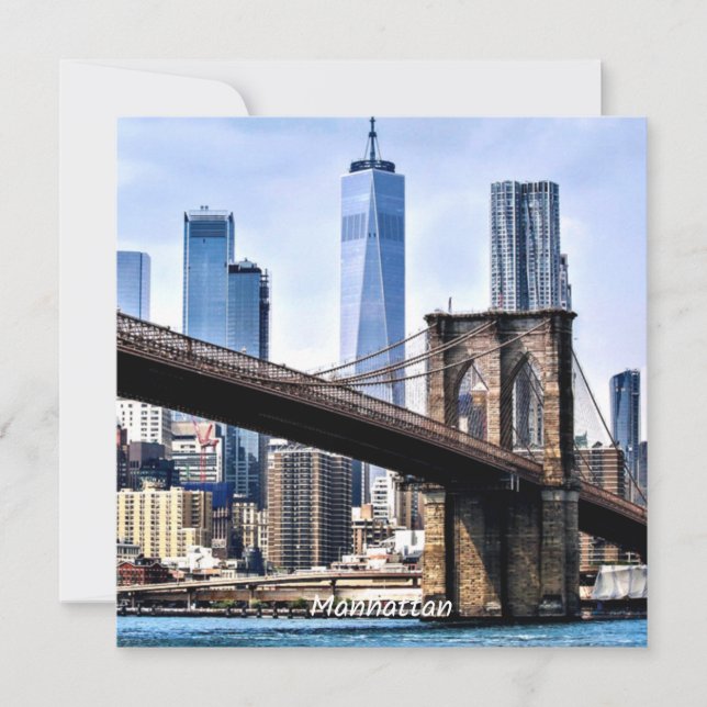 Manhattan, Stadtbild mit Wolkenkratzern (Vorderseite)