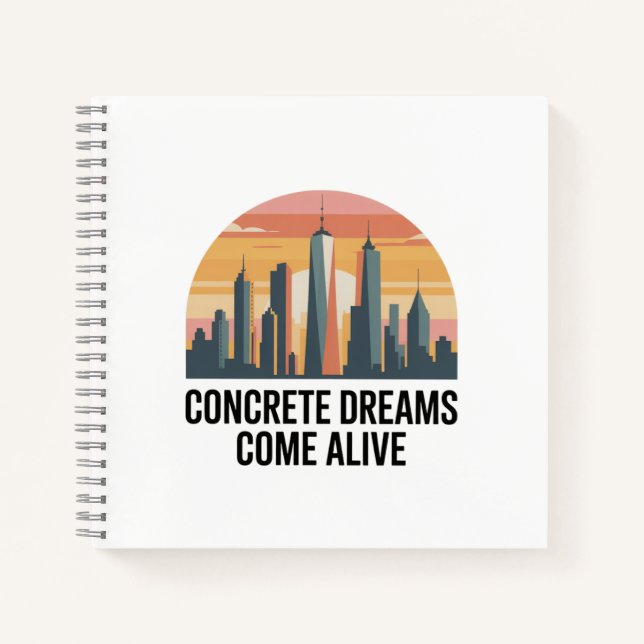 Manhattan State of Mind New York Notizbuch (Vorderseite)