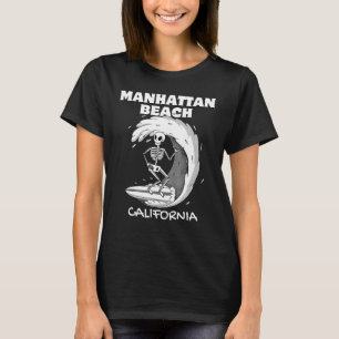 MANHATTAN STRAND KALIFORNIEN Surf Vintag Retro Sur T-Shirt