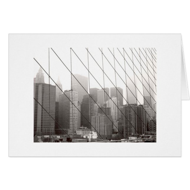Manhattan Through Brooklyn Bridge (Vorderseite (Horizontal))