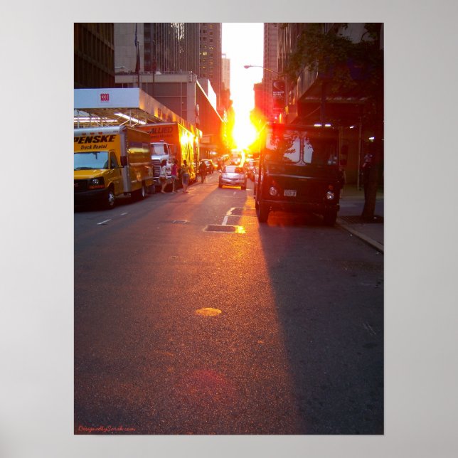 Manhattanhenge Poster (Vorne)