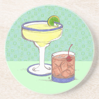 Manhattans u. Margaritas | kundengerecht Untersetzer