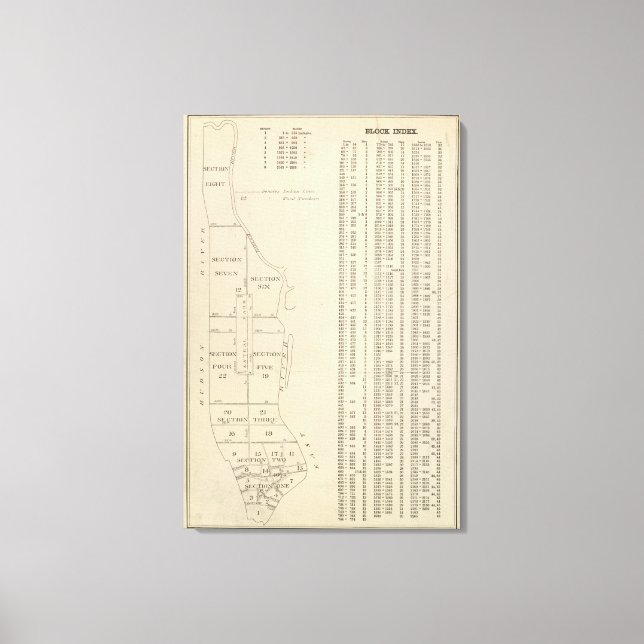 Manhatten, New York 14 Leinwanddruck (Vorderseite)