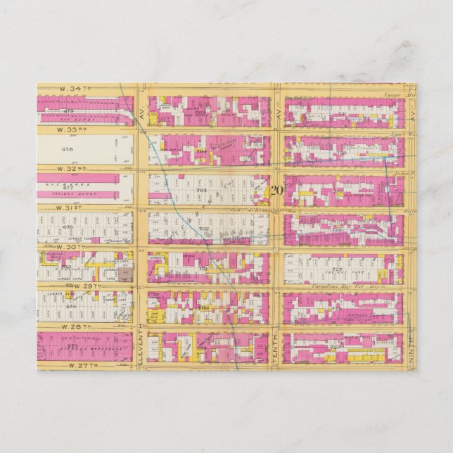 Manhatten, New York 4 Postkarte (Vorderseite)