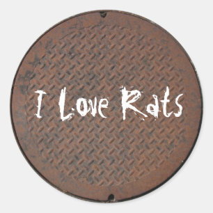 Manhole Cover Serie Runder Aufkleber