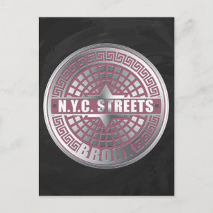 Manhole Covers Bronx Postkarte