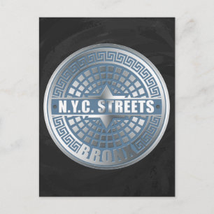 Manhole Covers Bronx Postkarte