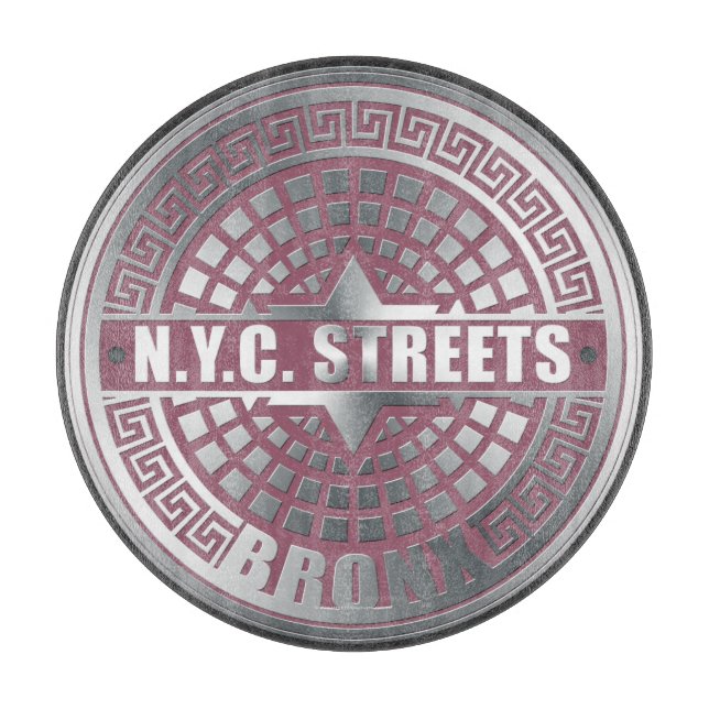 Manhole Covers Bronx Schneidebrett (Vorderseite)