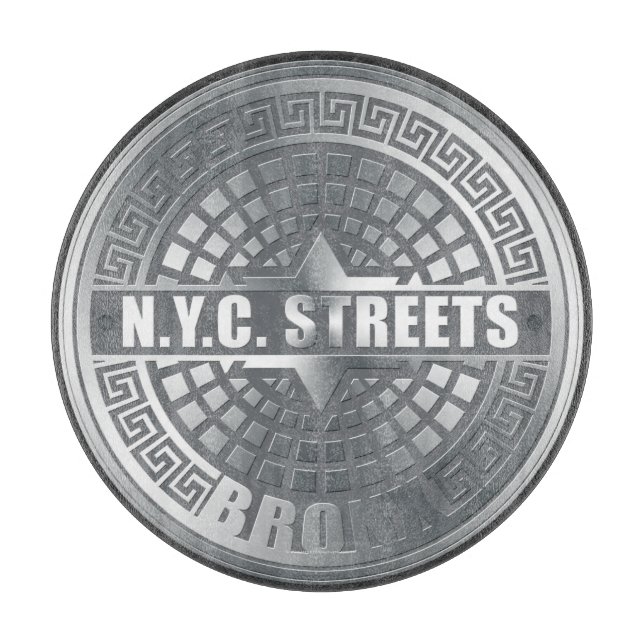 Manhole Covers Bronx Schneidebrett (Vorderseite)