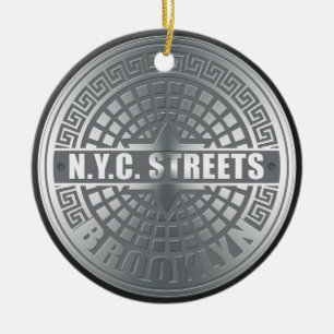 Manhole Covers Brooklyn Keramikornament