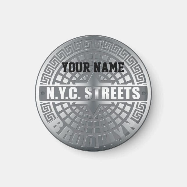 Manhole Covers Brooklyn Magnet (Vorne)