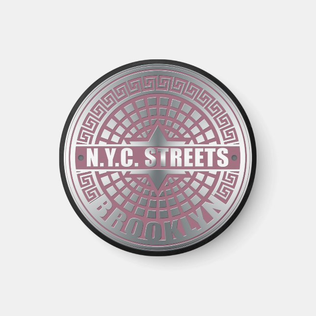 Manhole Covers Brooklyn Magnet (Vorne)