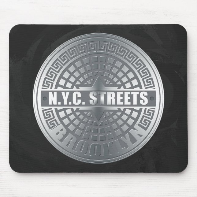 Manhole Covers Brooklyn Mousepad (Vorne)