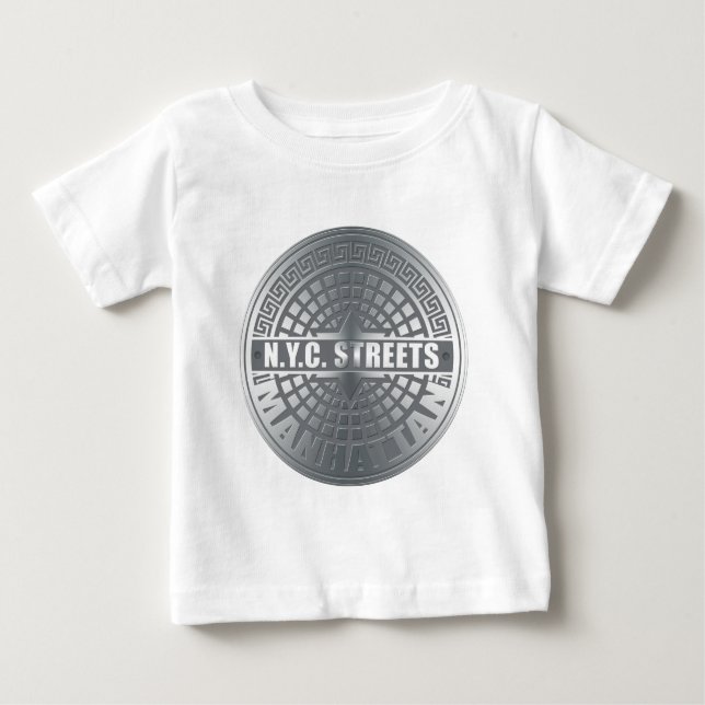 Manhole Covers Manhattan Baby T-shirt (Vorderseite)