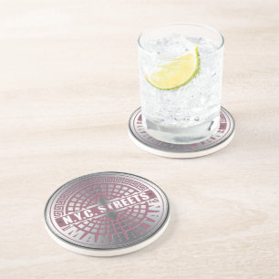 Manhole Covers Manhattan Getränkeuntersetzer