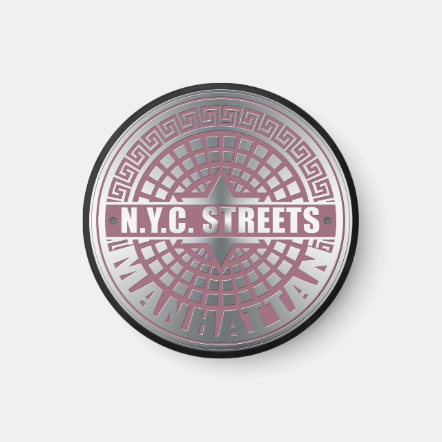 Manhole Covers Manhattan Magnet (Vorne)