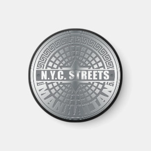 Manhole Covers Manhattan Magnet