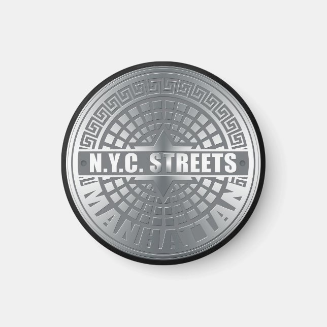 Manhole Covers Manhattan Magnet (Vorne)