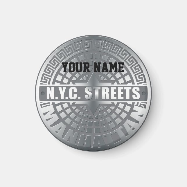 Manhole Covers Manhattan Magnet (Vorne)