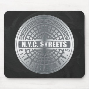 Manhole Covers Manhattan Mousepad