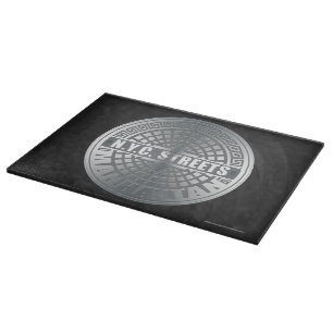 Manhole Covers Manhattan Schneidebrett