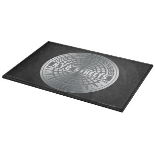 Manhole Covers Manhattan Schneidebrett