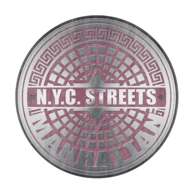 Manhole Covers Manhattan Schneidebrett (Vorderseite)