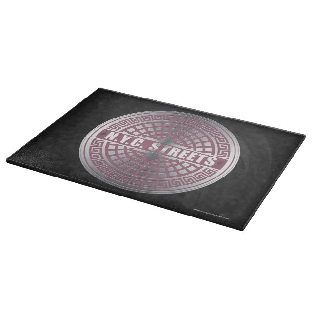 Manhole Covers NYC Schneidebrett (Ecke)