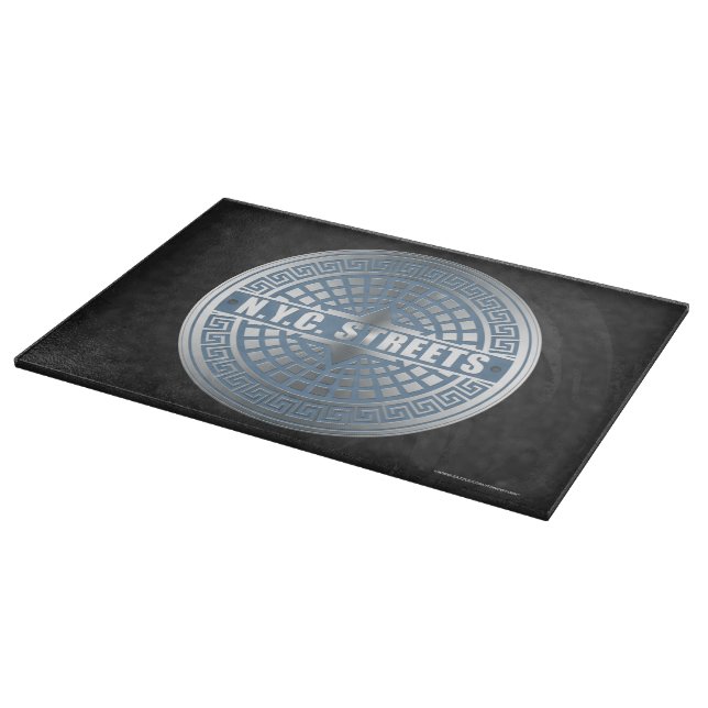 Manhole Covers NYC Schneidebrett (Ecke)