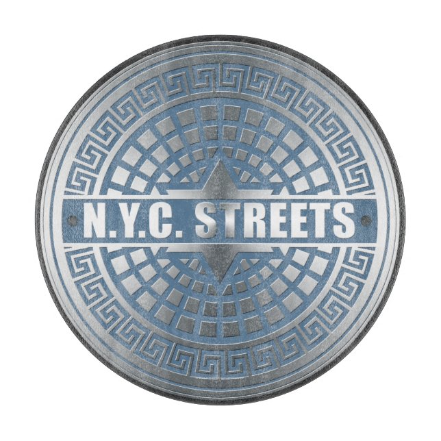 Manhole Covers NYC Schneidebrett (Vorderseite)