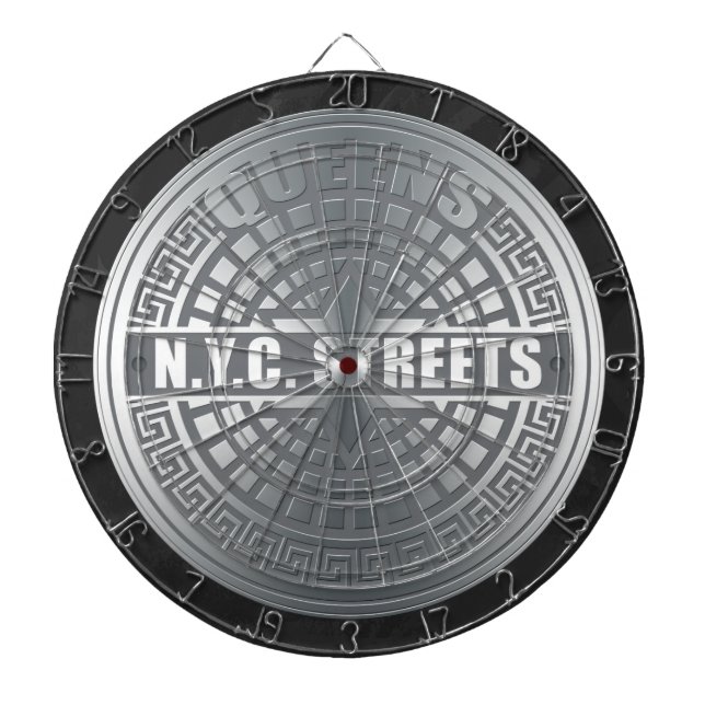 Manhole Covers Queens Dartscheibe (vorne)