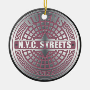 Manhole Covers Queens Keramikornament