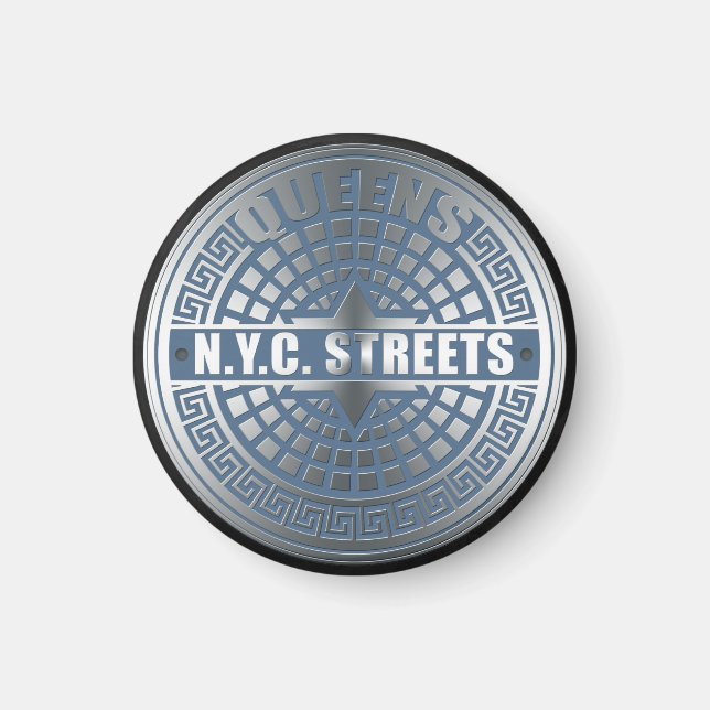 Manhole Covers Queens Magnet (Vorne)
