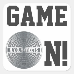 Manhole Covers Queens Quadratischer Aufkleber