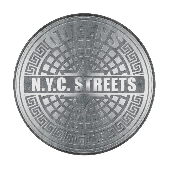 Manhole Covers Queens Schneidebrett (Vorderseite)