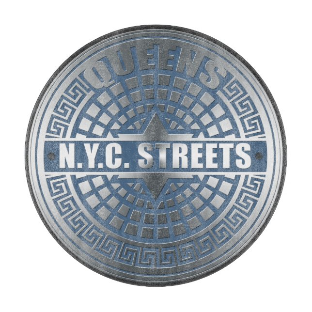 Manhole Covers Queens Schneidebrett (Vorderseite)
