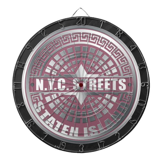 Manhole Covers Staten Island Dartscheibe (vorne)