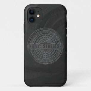 Manhole deckt schwarzen Marmor ab Case-Mate iPhone Hülle