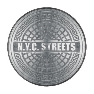 Manhole NYC Schneidebrett