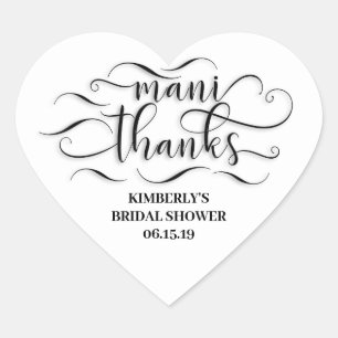 Mani Danke - Danke Herz-Aufkleber