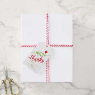 Mani Danke Tag, Lehrer-Wertungstag Geschenkanhänger