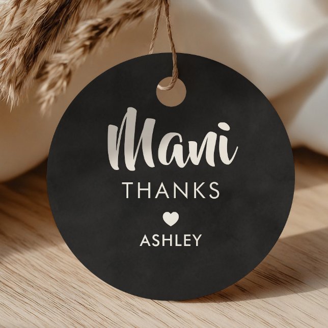 Mani Danke Tag, Manicure Kit Geschenktafel, Chalkb Geschenkanhänger (Von Creator hochgeladen)