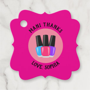 Mani Danke Wellness-Center Gastgeschenk Tags Geschenkanhänger