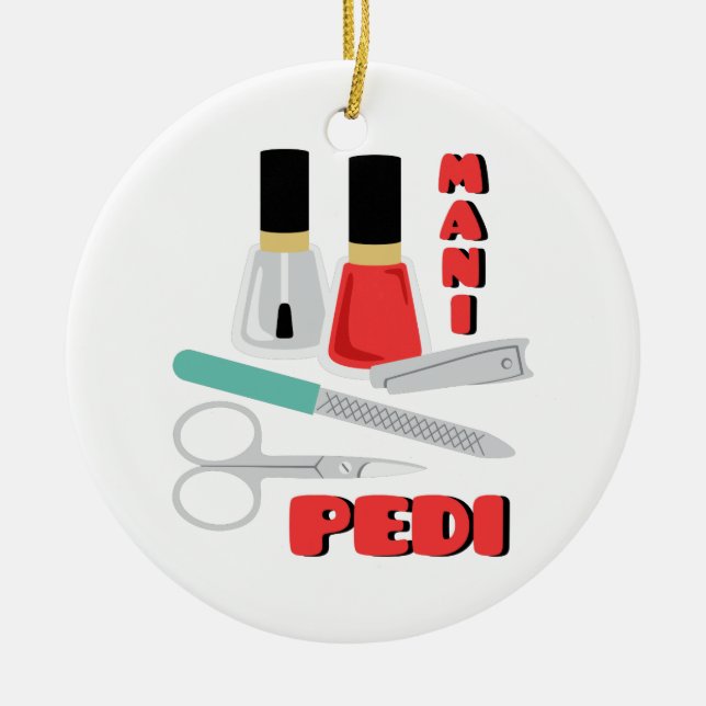 Mani Pedi Keramik Ornament (Vorne)