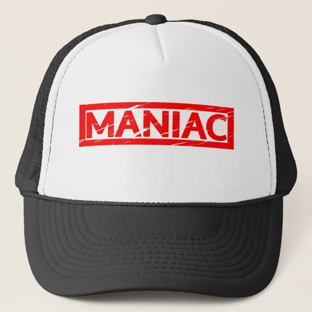 Maniac-Briefmarke Truckerkappe (Vorderseite)