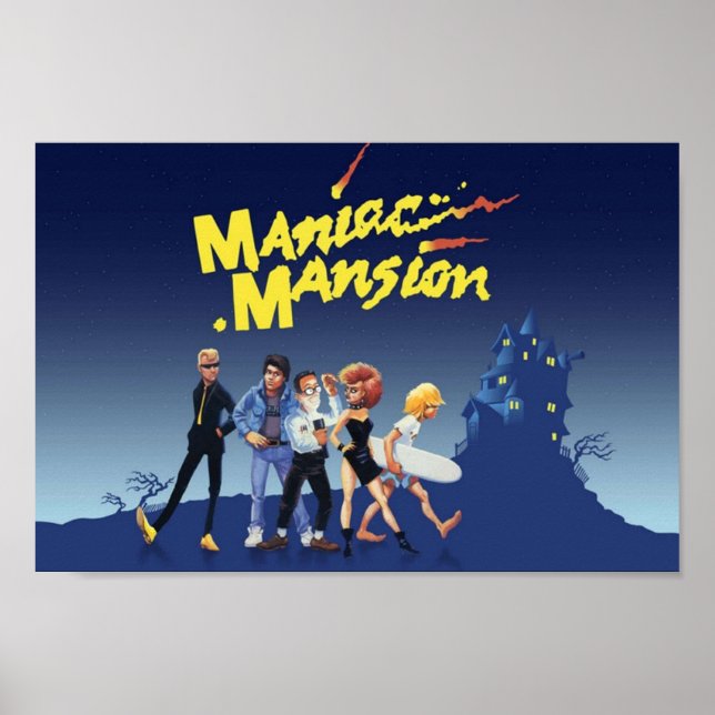 Maniac Mansion 09 Game Cover Poster (Vorne)